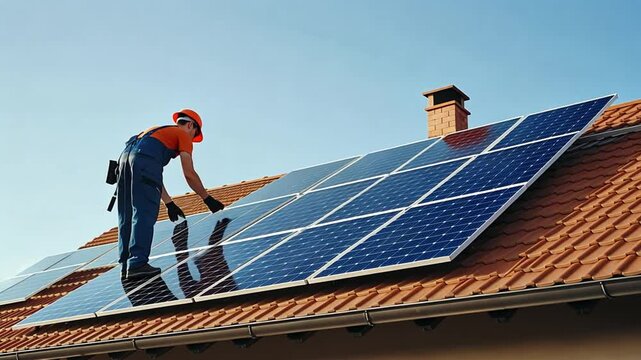 Solar panel installation by GAF Enterprises